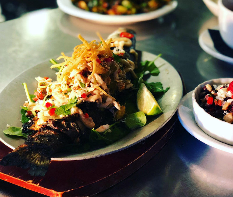 Feast Weekend Special – Grilled Bronzino – Black Slate