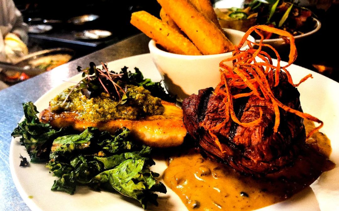 Feast Weekend Special – Bison Tenderloin with Hawaiian Swordfish