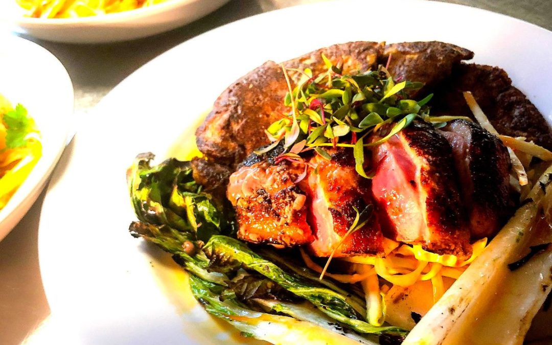 Feast Weekend Special – Duck Breast, Bok Choy, Chateau Larroque Bordeaux