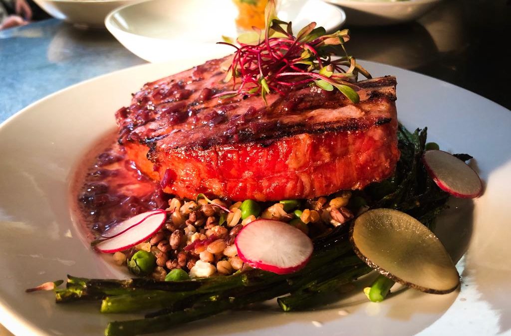 Feast Weekend Special – Smoked Pork Chop With Chanrion Cote De Brouilly