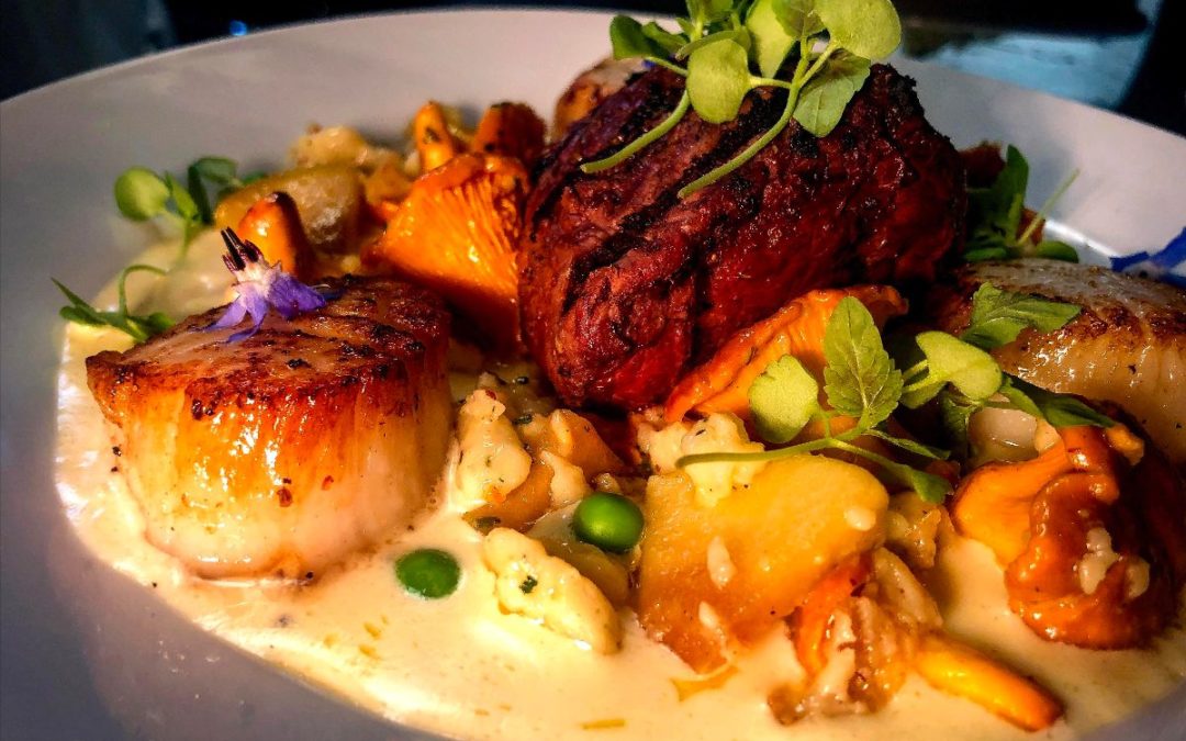 Feast Weekend Special – Grilled Bison, Scallop, Winderlea Pinot Noir