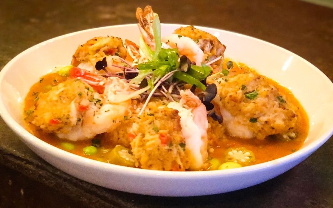 Feast Weekend Special – Crab Stuffed Shrimp Etouffee – Chateau Thivin