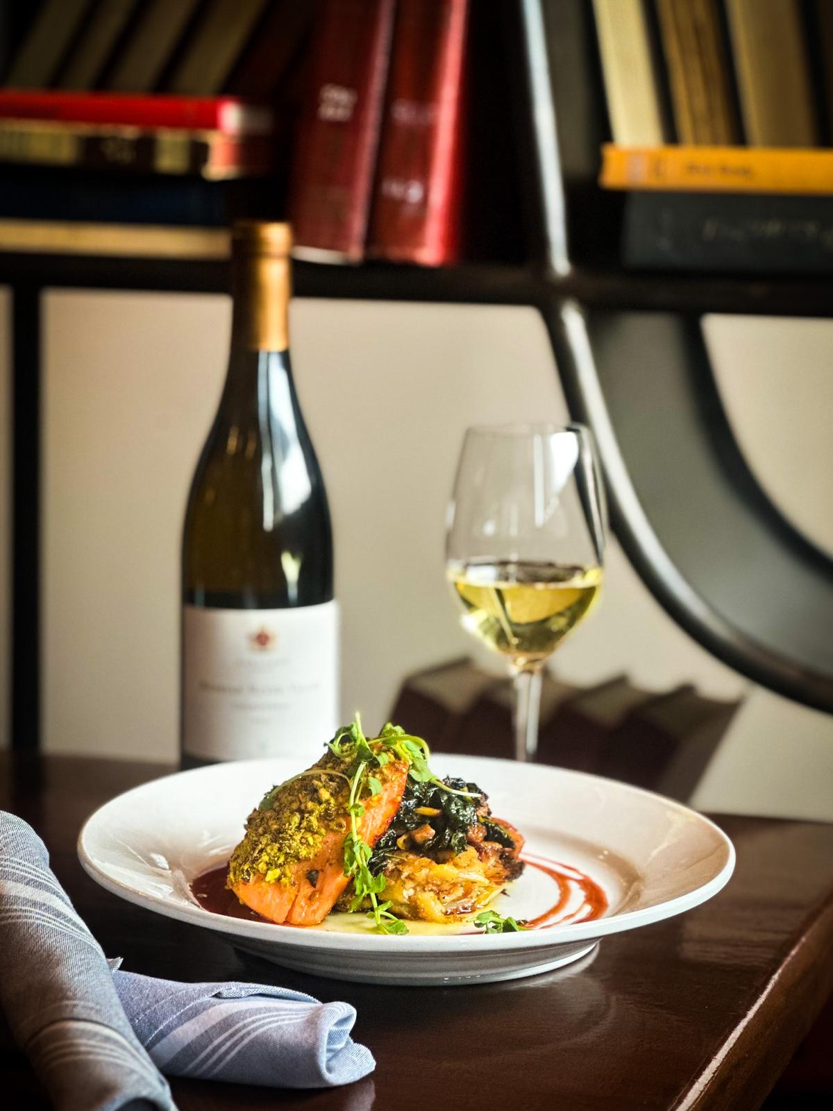 Maple Dijon Salmon - Hartford Court Chardonnay