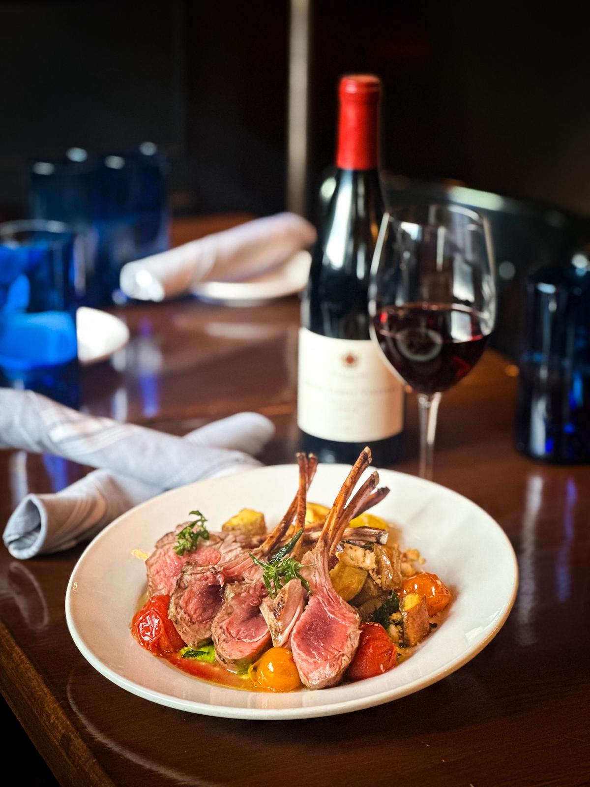 Dijon Herb Lamb Chops - Hartford Court Syrah