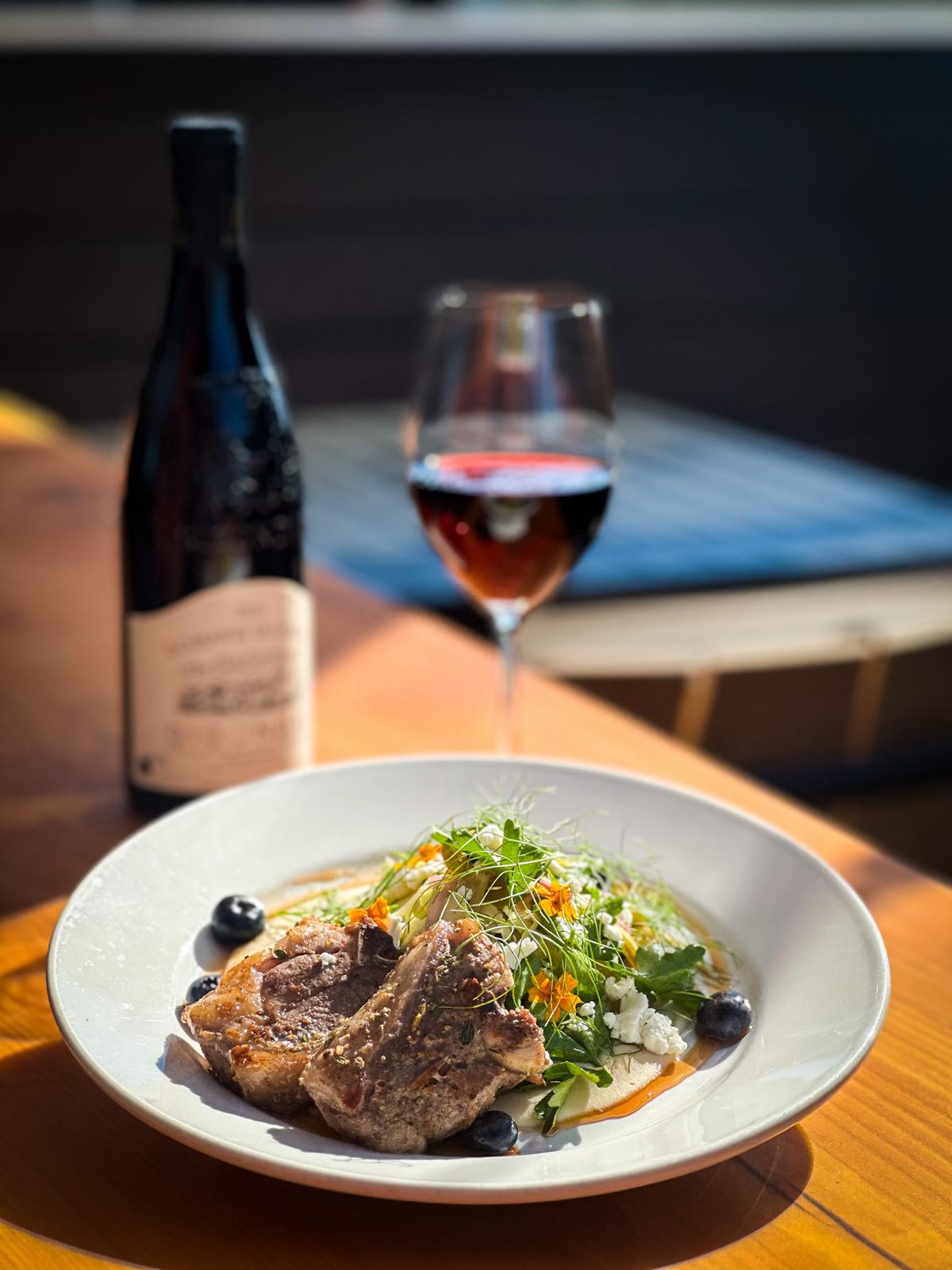 Lavender and Fennel Roasted Lamb Chops - Gigondas