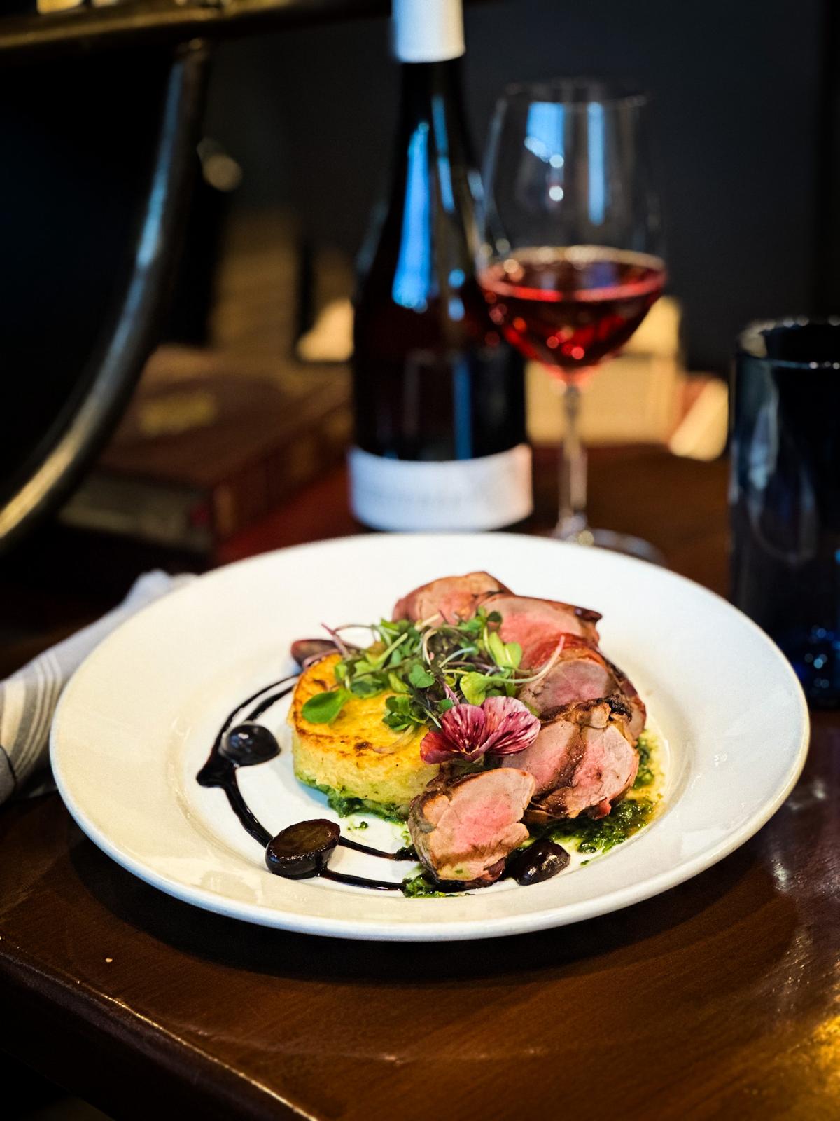 Prosciutto Wrapped Montana Pork Tenderloin - Turley White Zin