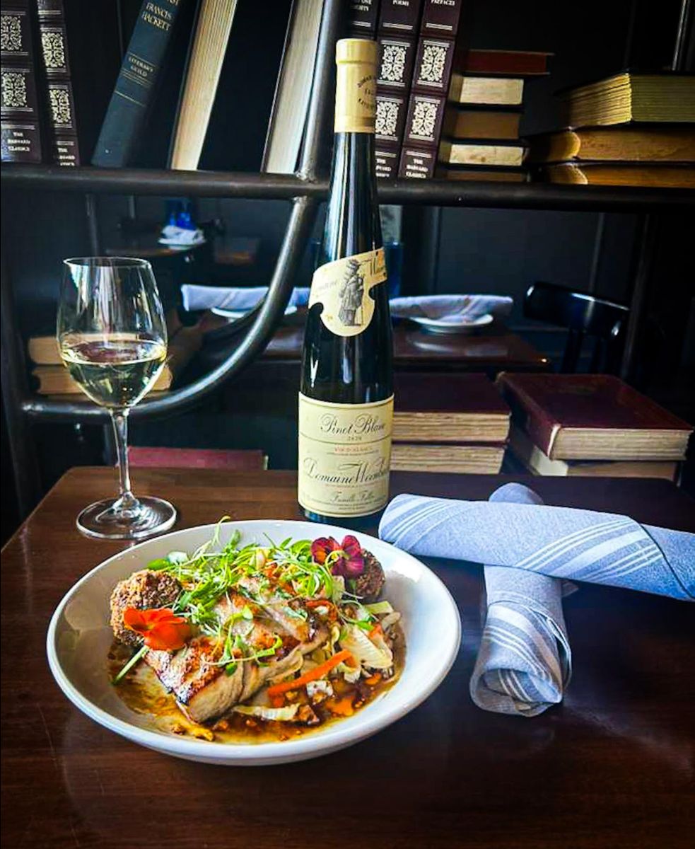 ecf7fd2b-b40e-9f83-49a9-b0f25f88361e Miso and Sake Marinated Mahi - Weinbach Pinot Blanc